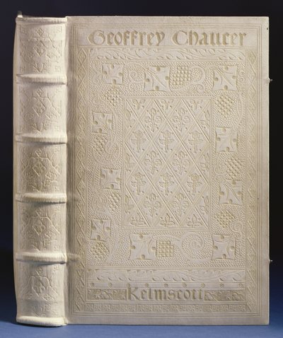 Rilegatura di Doves Bindery per il Kelmscott Chaucer, 1896 da English School